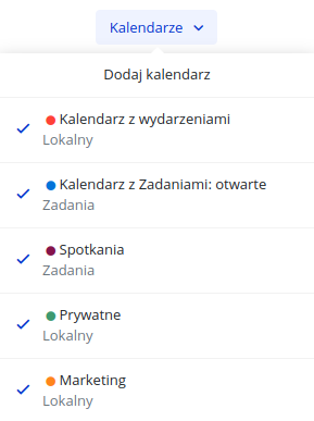 Multiple calendars